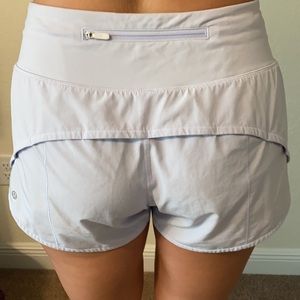 Light blue Lululemon speed up shorts size 8